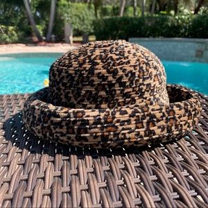 Leopard print hat